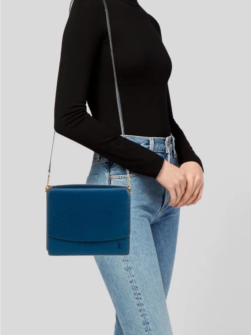 Louis Vuitton Blue Epi Leather Crossbody Bag Grenelle Collection - Picture 3 of 17